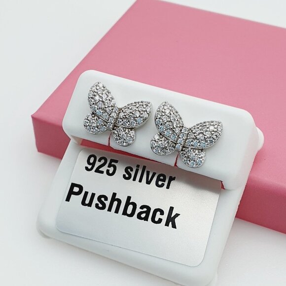 925 Sterling Silver Cubic Zirconia Earrings, U19254524 - Picture 7 of 10